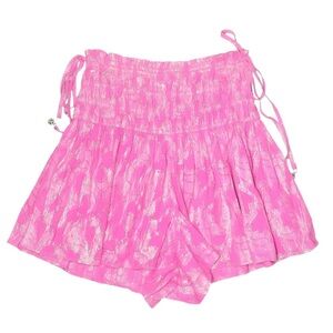 Milly Cabana Pink Lurex Jacquard Shorts Size M NWT